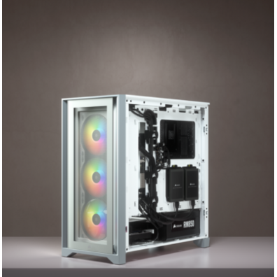 Corsair ICUE Box 4000X RGB Tempered Glass White