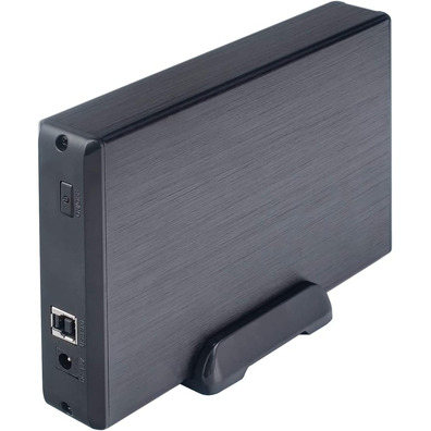 External Box 3.5 '' USB 3.1 AISENS Black Aluminium