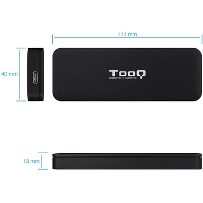 SSD M. 2 NVMe PCIe TooQ USB-C LED