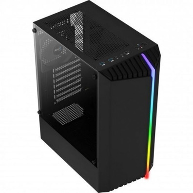 Box Gaming Semitorre Aerocool Bionic V1 RGB Black