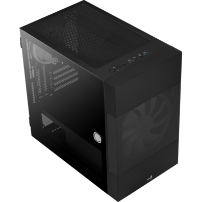 Box Micro ATX Aerocool Cube Atomic Black