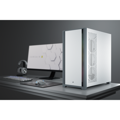 Semitorre Corsair 5000D Tempered Glass White Box