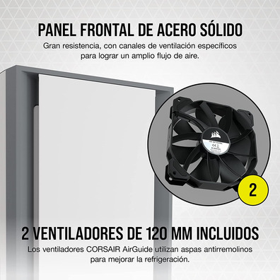 Semitorre Corsair 5000D Tempered Glass White Box