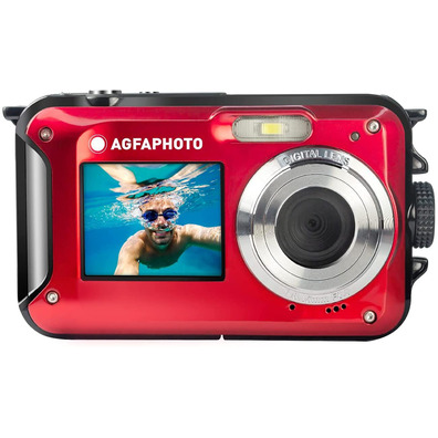 AgfaPhoto Realishot WP8000 24MP Red Sports Digital Camera