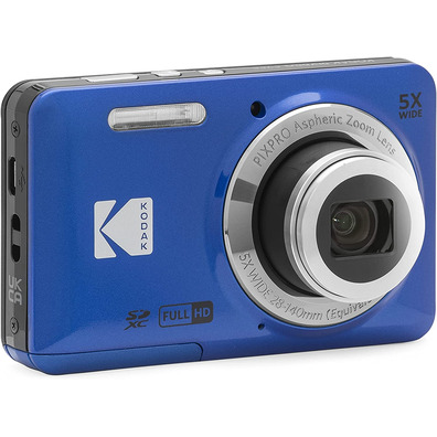 Kodak Pixpro FZ55 16MP Zoom Optical 5X Blue Camera