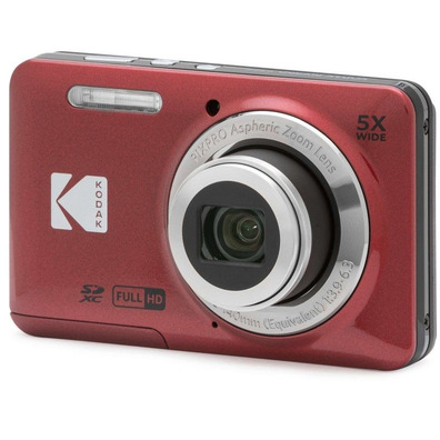 Kodak Pixpro FZ55 16MP Zoom Optical 5X Red Camera