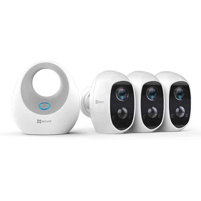 Wifi Ezviz C3A Triple Pack + W2D White IP Camera