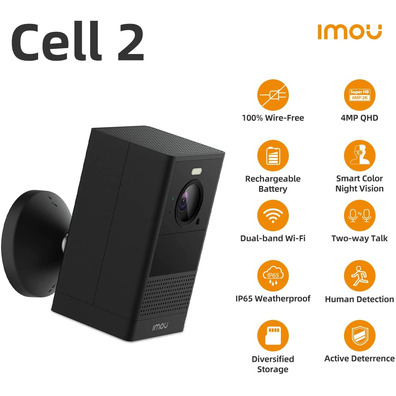 Wifi IOU Cell 2 4MP IP Camera