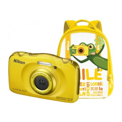 Nikon Submersible Coolpix W100 Yellow + Mochila camera