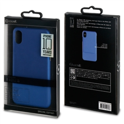 Double Skin PU Blue "Special Edition" Apple iPhone X muvit