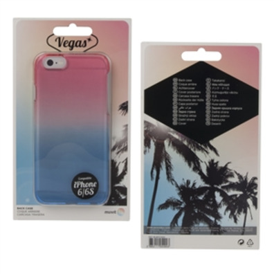 Case pink/blue Vegas iPhone 6/6s Muvit Life