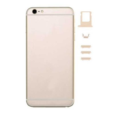 Battery Cover for iPhone 6S Gold + Side Buttons + SIM Tray