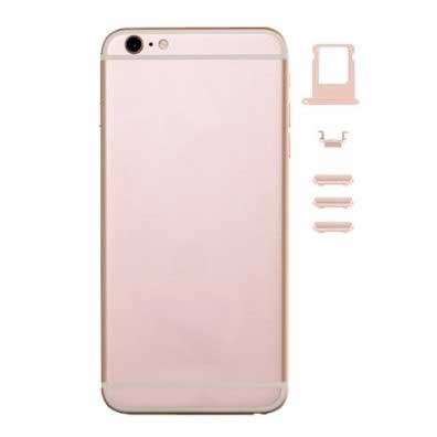 Battery Cover for iPhone 6S Rose Gold + Side Buttons + SIM Tray