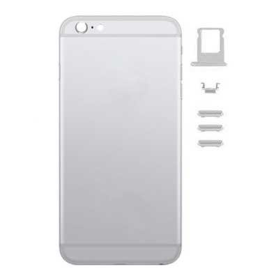 Battery Cover for iPhone 6S Silver + Side Buttons + SIM Tray
