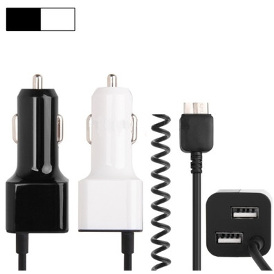 Car Charger for Samsung Galaxy Note 3 White