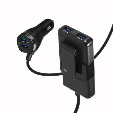 7000 mAh Car Charger with 4 USB ports