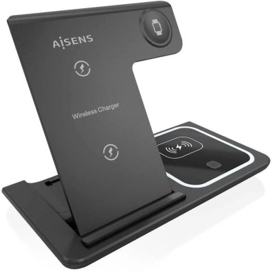 Wireless Loader 3 in 1 (15W) Aisens ASCH-15W3WC043-BK
