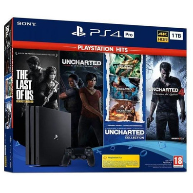 Playstation 4 console Pro 1TB   Uncharted Col.   Uncharted 4