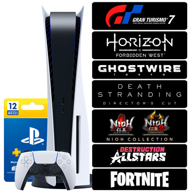 Playstation 5 + 7 Games + 12 months PSN