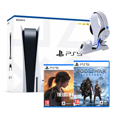 Console Playstation 5 + God of War Ragnarok + The Last of Us Part 1