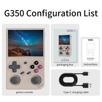 Retro Anbernic G350 1GB / 64GB Grey Portable Console