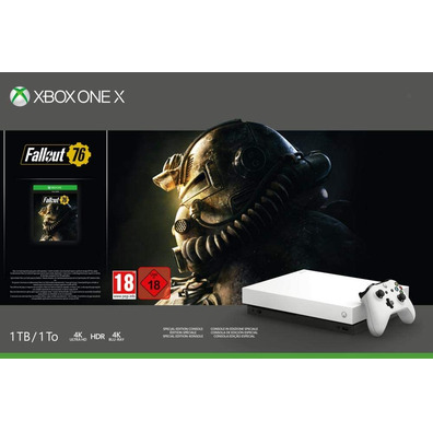 Xbox One X 1 TB Robot White + Fallout 76 Console