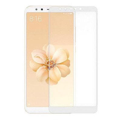 Full Tempered Glass (9D) - Xiaomi Mi A2 / Mi 6X White
