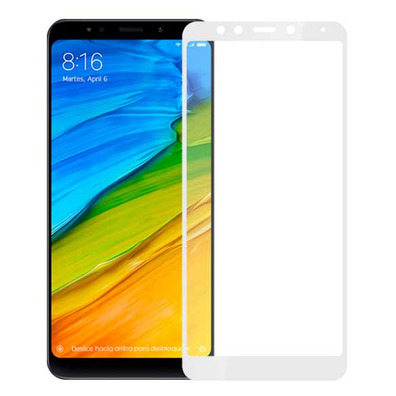 5D Curved Full Cover Tempered Glass - Xiaomi Redmi 5 Plus White