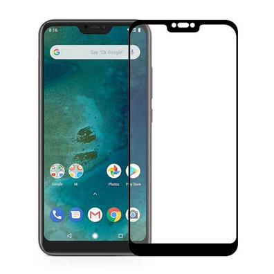 Full Tempered Glass - Xiaomi Mi A2 Lite (Redmi 6 Pro) Black