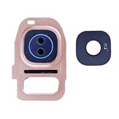 Rear Camera Lens Cover + Crystal Lens Samsung Galaxy S7/S7 Edge - Pink Gold