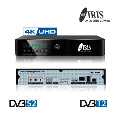Satellite decoder + TDT Iris 2400 UHD Combo