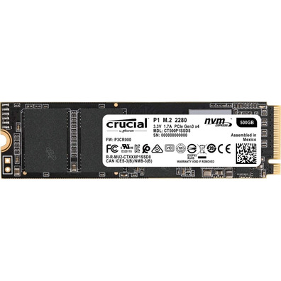 Crucial Hard Disk CT2000P1SSD8 P1 SSD 2 TB NVMe PCIe M. 2 2280