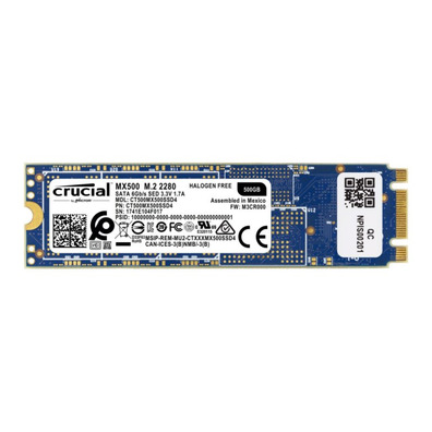 Crucial Hard Disk CT500MX500SSD4 MX500 M. 2 2280S 500GB