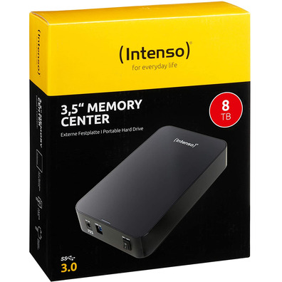 External hard drive 3.5" Intense Memory Center 8TB-Black