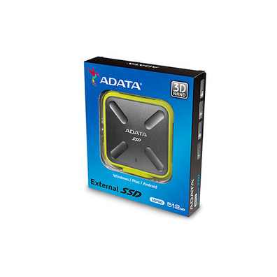 External Hard Disk Adata SD700 512 GB Black/Yellow
