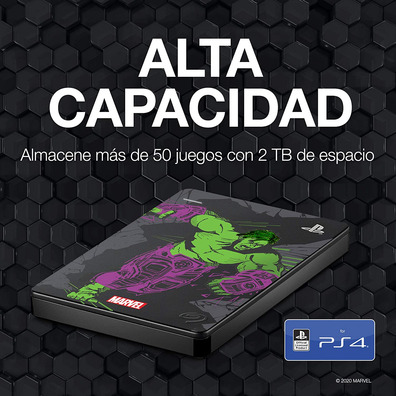 External Hard Disk Seagate Game Drive 2TB PS4 Hulk