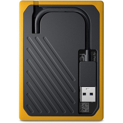 External hard disk SSD Western Digital My Passport Go 500 GB Yellow