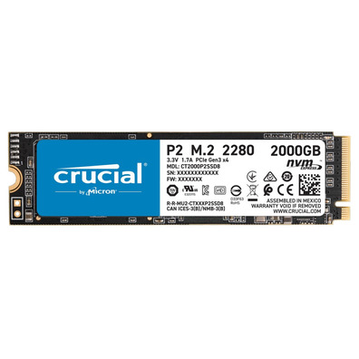 Critical SSD Hard Disk 2TB P2 PCIE M. 2 2280SS