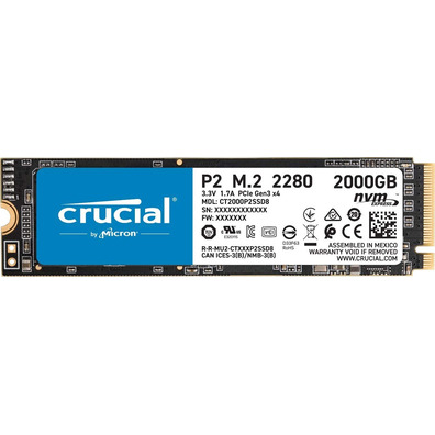 Critical SSD Hard Disk 2TB P2 PCIE M. 2 2280SS