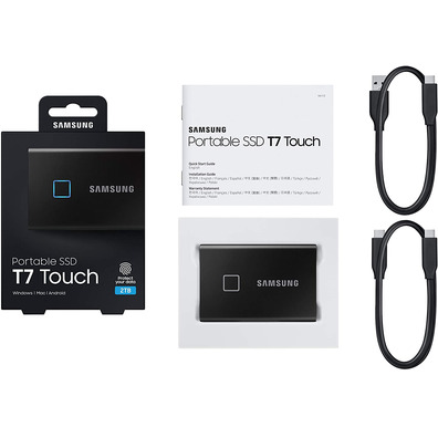 Hard disk SSD Samsung T7 Touch 2TB Black