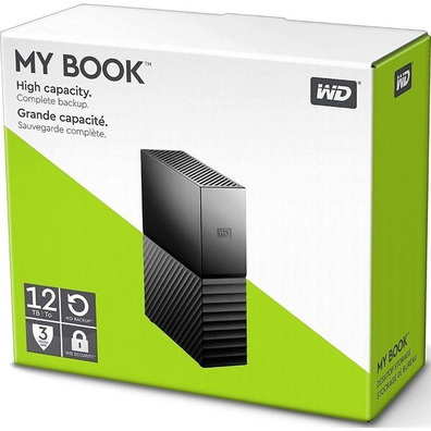 Western Digital My Book 12TB 3.5 '' USB 3.0 Hard Disk