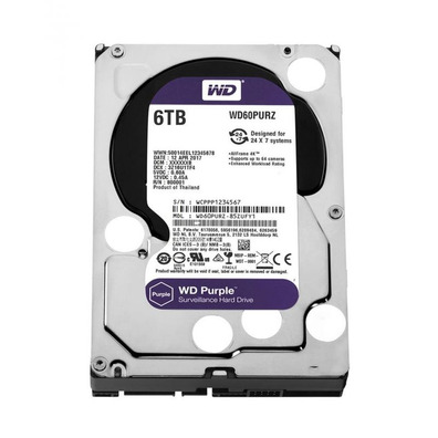 Western Digital Purple Disk (Videosurveillance) 6TB 3.5 '' SATA 3