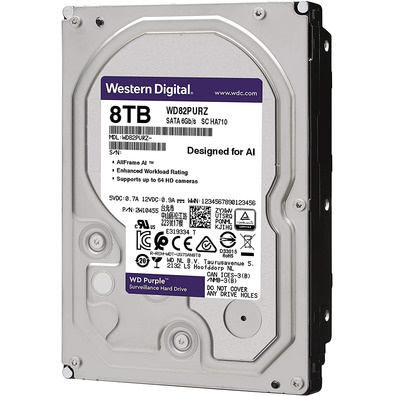 Western Digital WD Purple Surveillance 8TB 3.5 " SATA III 256MB Hard Disk