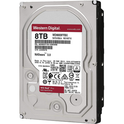 Western Digital Hard Disk WD8003FFBX 8TB SATA 600 Red Pro