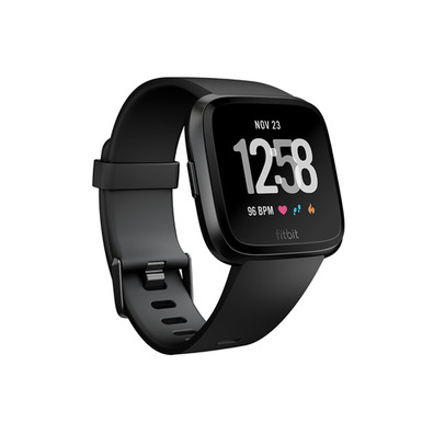 Fitbit versa smartwatch black aluminum/ black