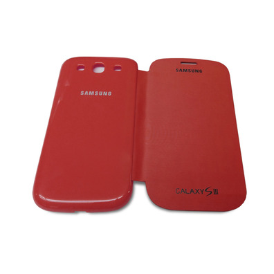 Flip Cover Case for Samsung Galaxy S3 Red