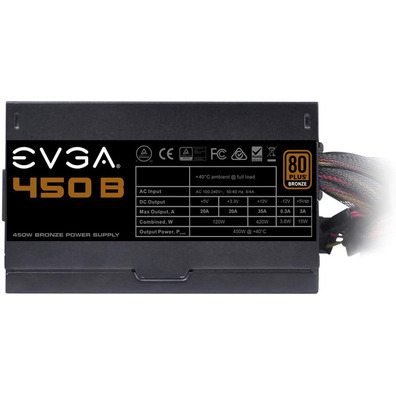 EEVGA Power Supply 100-B1-0450-K2 450W 80 Plus Bronze