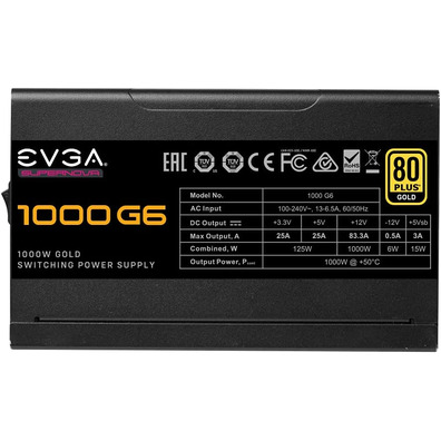 EVGA 1000 G6 Supernova/1000W 80 Plus Gold Power Supply