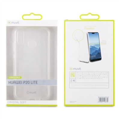 Cover Crystal Soft Huawei P20 Lite Transparent Muvit
