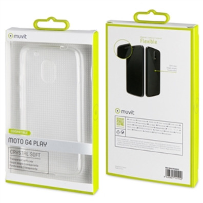 Case Crystal Soft Transparent Motorola Moto G4 Play Muvit